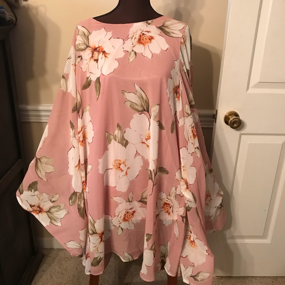Large bell sleeve shirt
